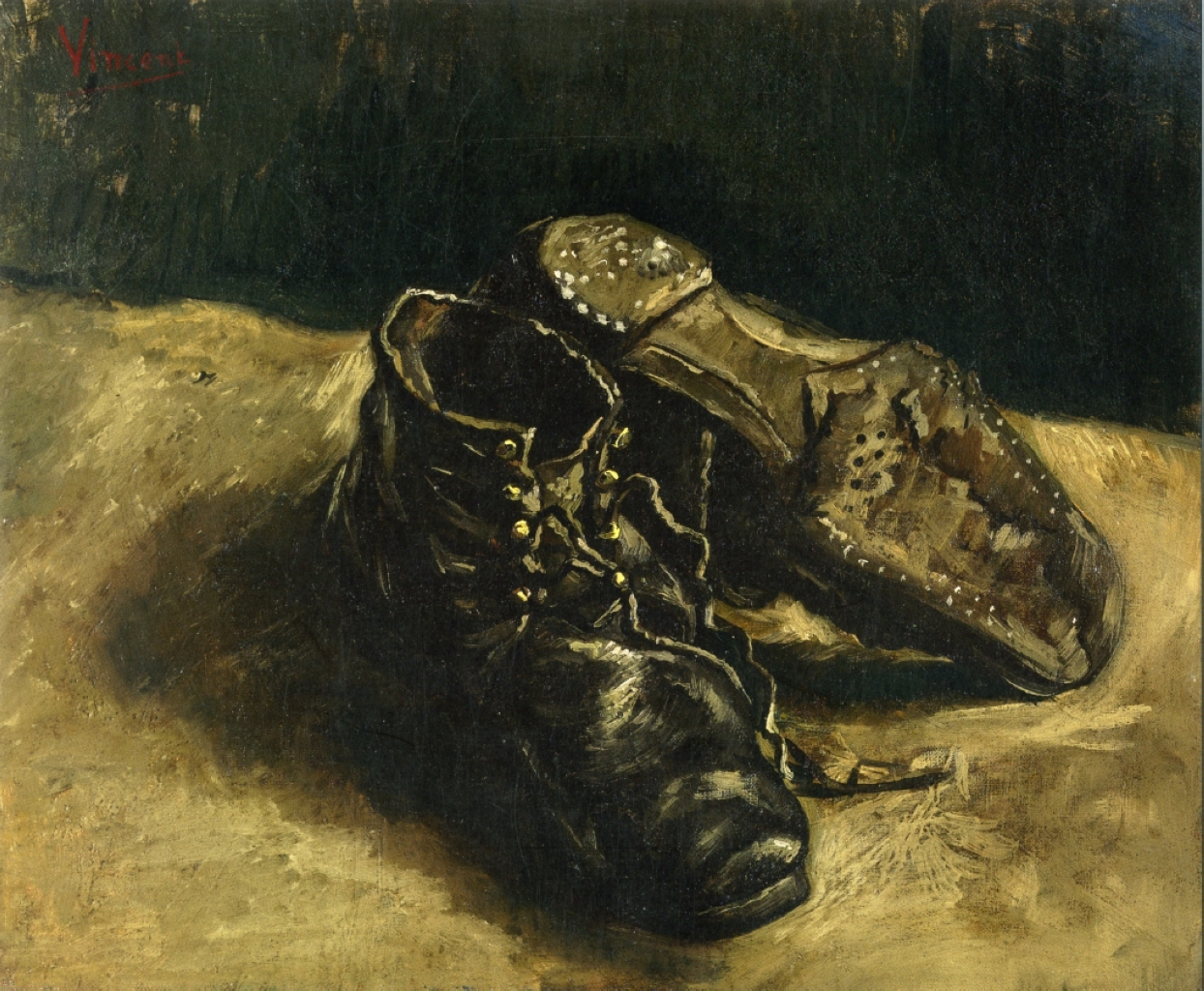 Картина Ван Гога Пара ботинок 1887